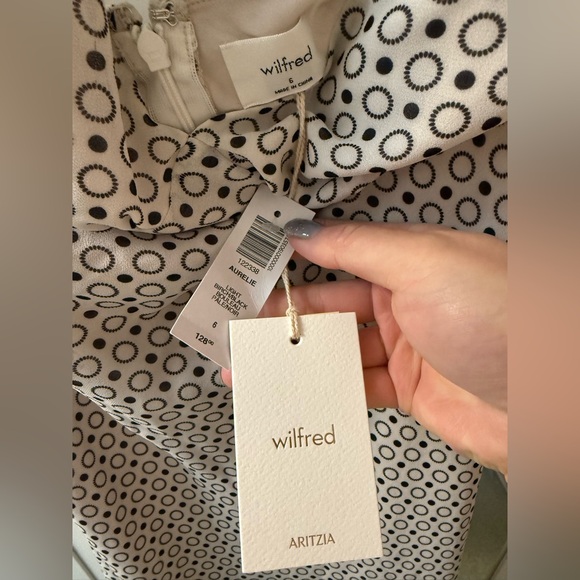 Wilfred Aurelie Dress-Light Birch/Black -Size 6 -NWT - Picture 10 of 13